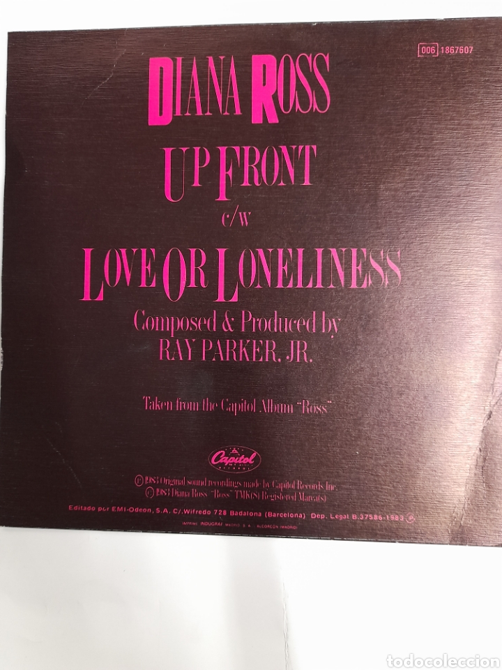 Discos de vinilo: DIANA ROSS. Up Front. VINILO - Foto 2