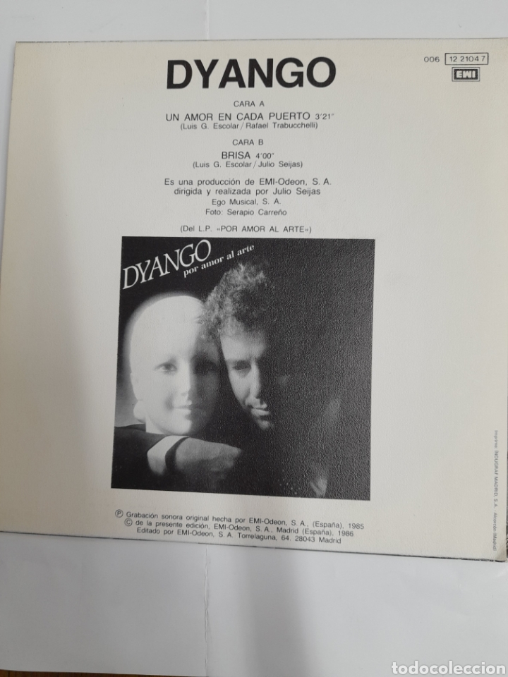Discos de vinilo: DYANGO. Un amor en cada puerto. VINILO - Foto 2