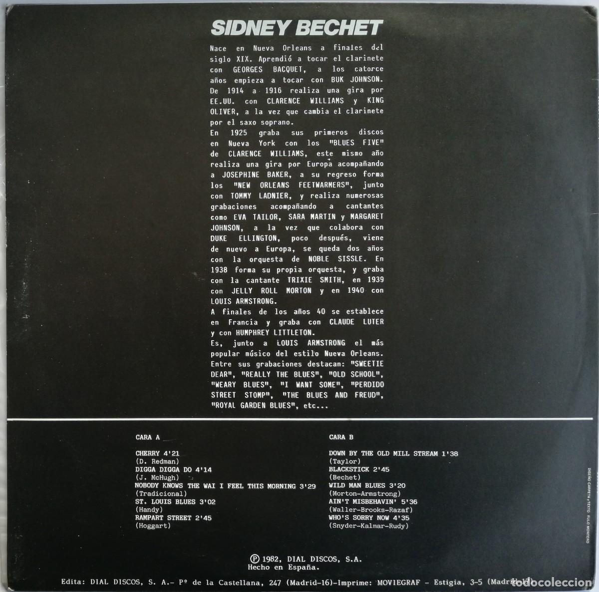 Discos de vinilo: Sidney Bechet, Con Swing... Vol. 31, Doblon 50.1671 - Foto 2