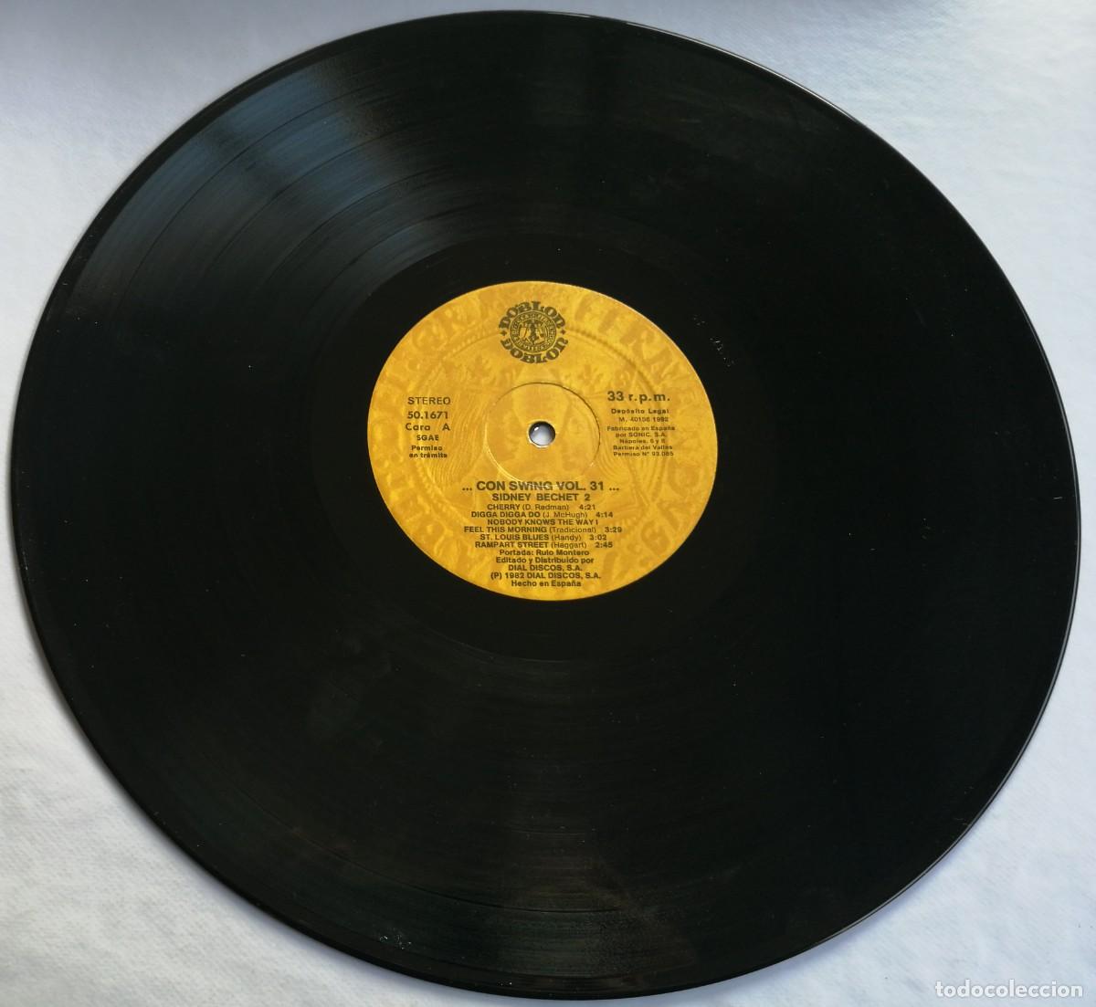 Discos de vinilo: Sidney Bechet, Con Swing... Vol. 31, Doblon 50.1671 - Foto 4