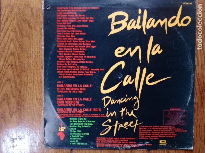 Discos de vinilo: David Bowie - Mick Jagger / bailando en la calle - Foto 3