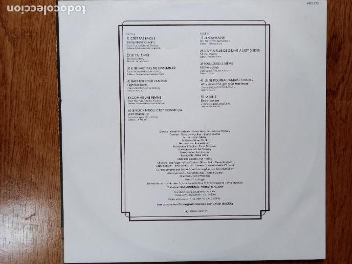 Discos de vinilo: Johnny Hallyday - pas facile - Foto 3