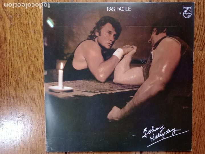 Discos de vinilo: Johnny Hallyday - pas facile - Foto 1