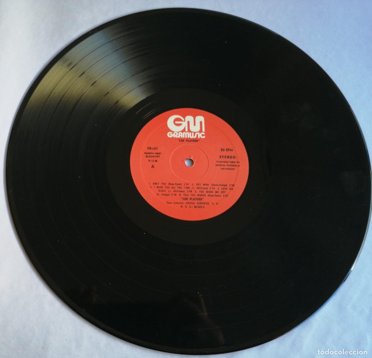 Discos de vinilo: Los Platers, Los Platers, Gramusic GM-605 - Foto 4
