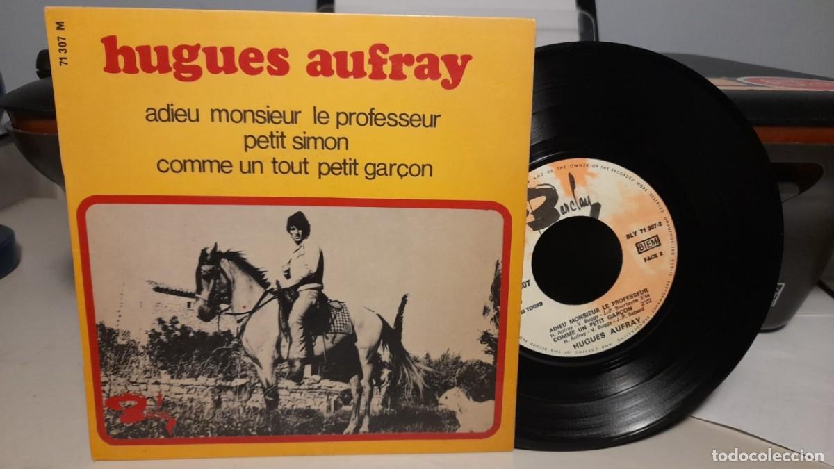 Discos de vinilo: EP HUGUES AUFRAY : PETIT SIMON + 2 - Foto 1