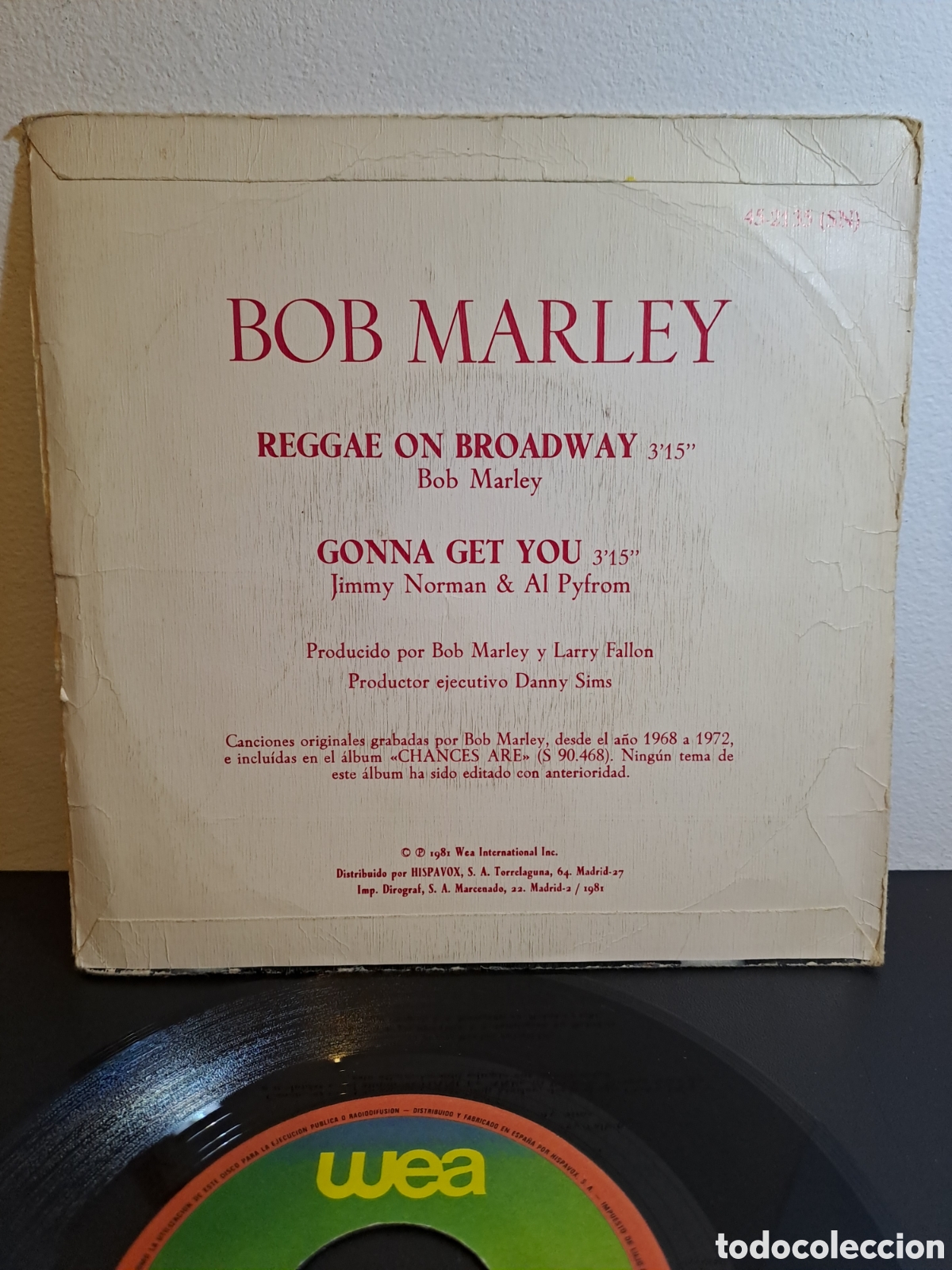 Discos de vinilo: ***Bob Marley. REGGAE ON BROADWAY. LGS.9 - Foto 2