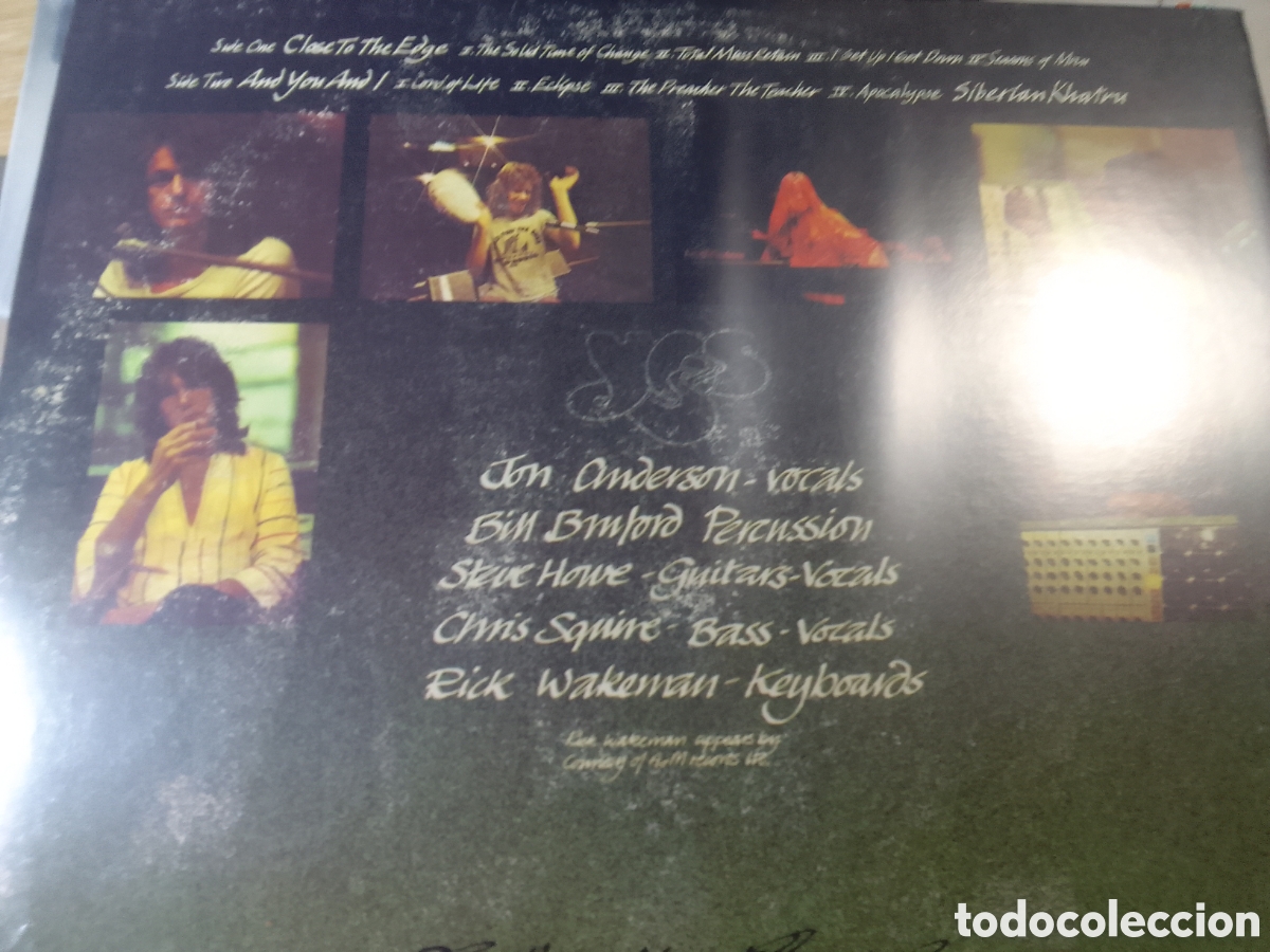 Discos de vinilo: YES CLOSE TO THE EDGE - Foto 2
