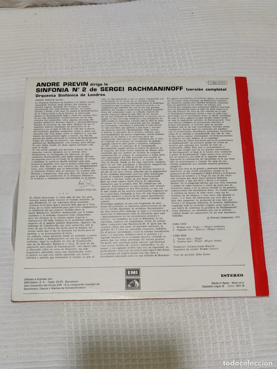 Discos de vinilo: Rachmaninov &ndash; 2nd Symphony - Foto 2