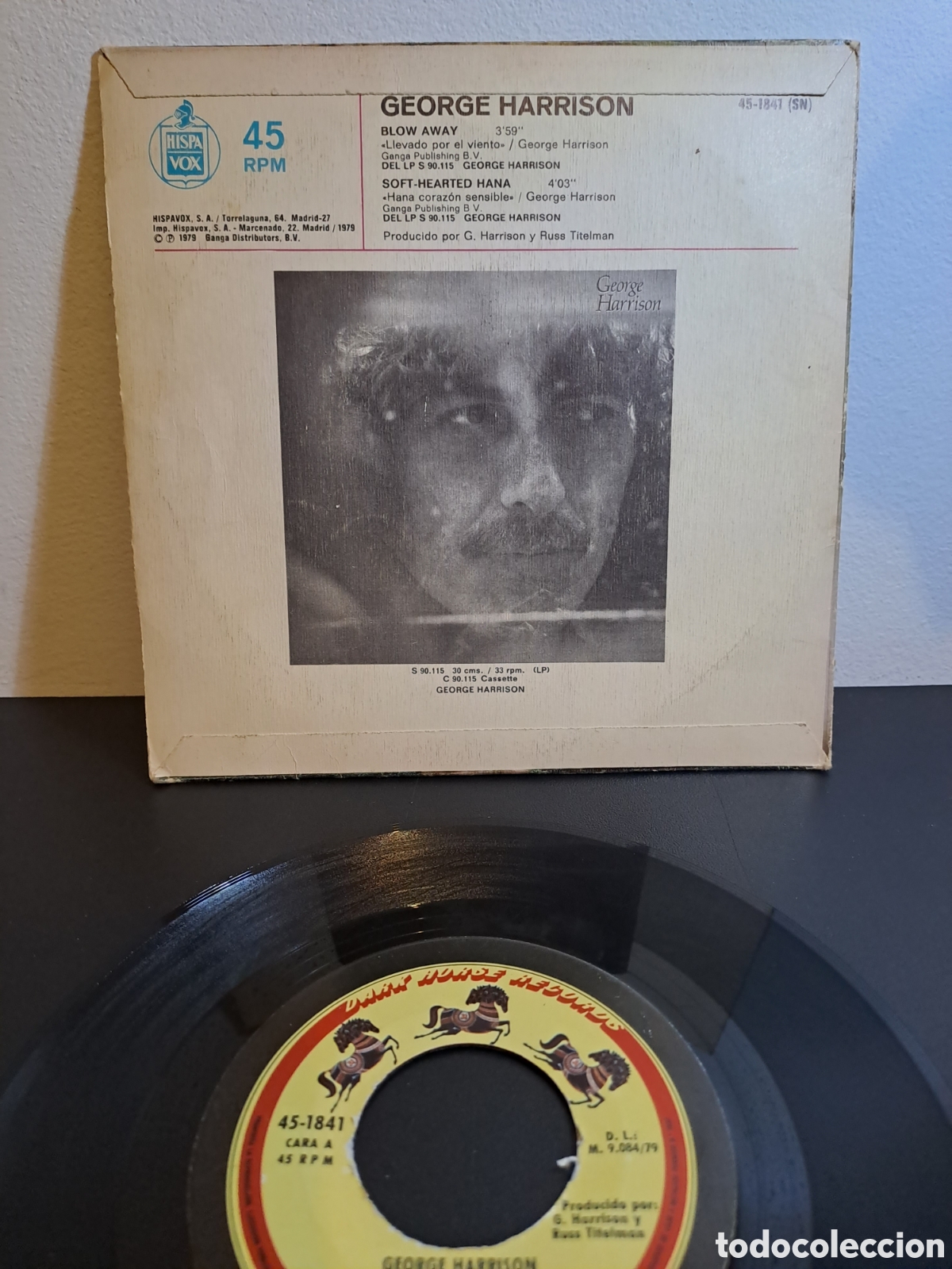 Discos de vinilo: ***George Harrison&nbsp;&ndash;&nbsp;Blow Away. LGS.9 - Foto 2