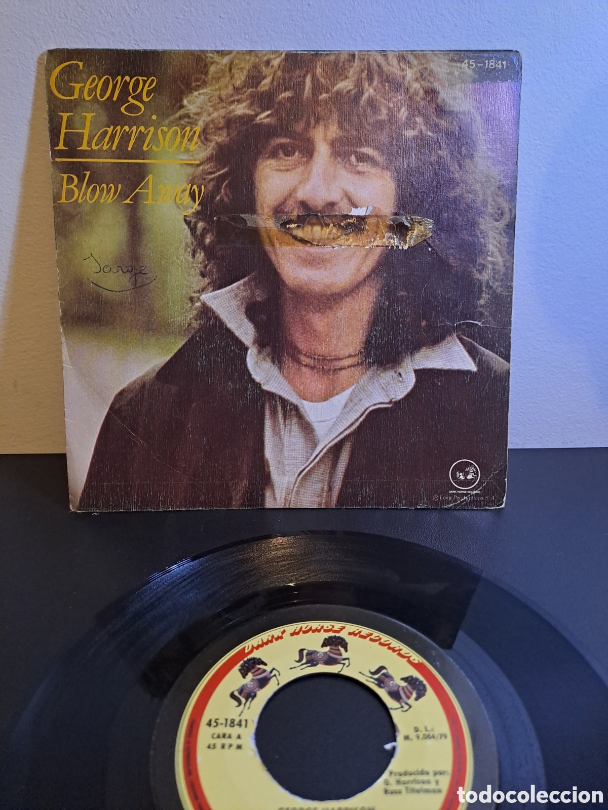 Discos de vinilo: ***George Harrison&nbsp;&ndash;&nbsp;Blow Away. LGS.9 - Foto 1