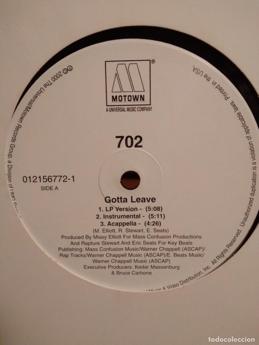 Discos de vinilo: GOTTA LEAVE-702-MAXI SINGLE 12&rdquo;- - Foto 2