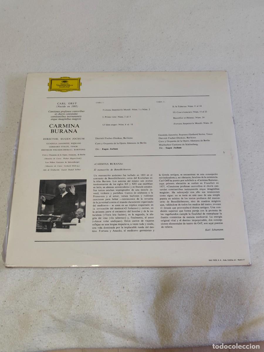 Discos de vinilo: Carl Orff - Carmina Burana - Foto 2