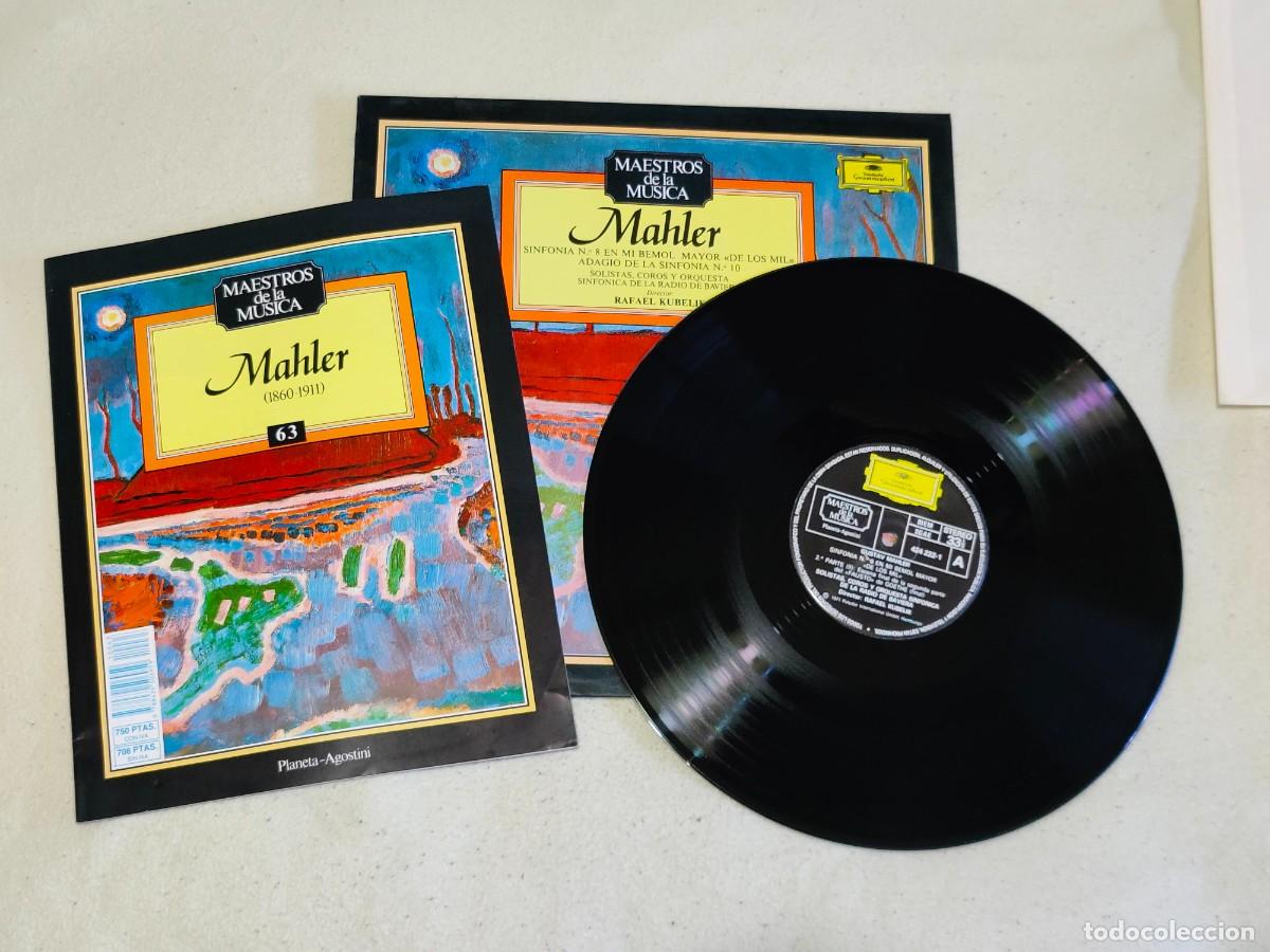 Discos de vinilo: Mahler - Sinfon&iacute;a N&ordm; 8 y 10 - Foto 3
