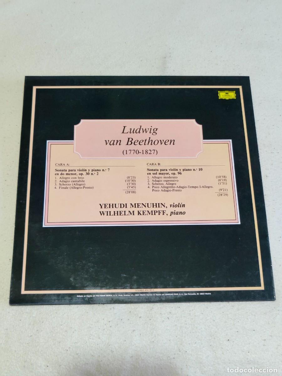 Discos de vinilo: Beethoven - Sonata N&ordm; 7 y 10 - Foto 2
