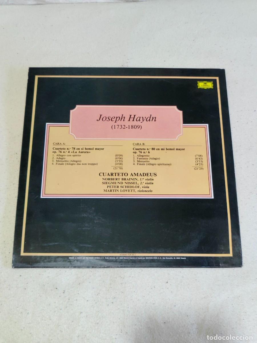 Discos de vinilo: Haydn - Cuarteto N&ordm; 78 y 80 - Foto 2