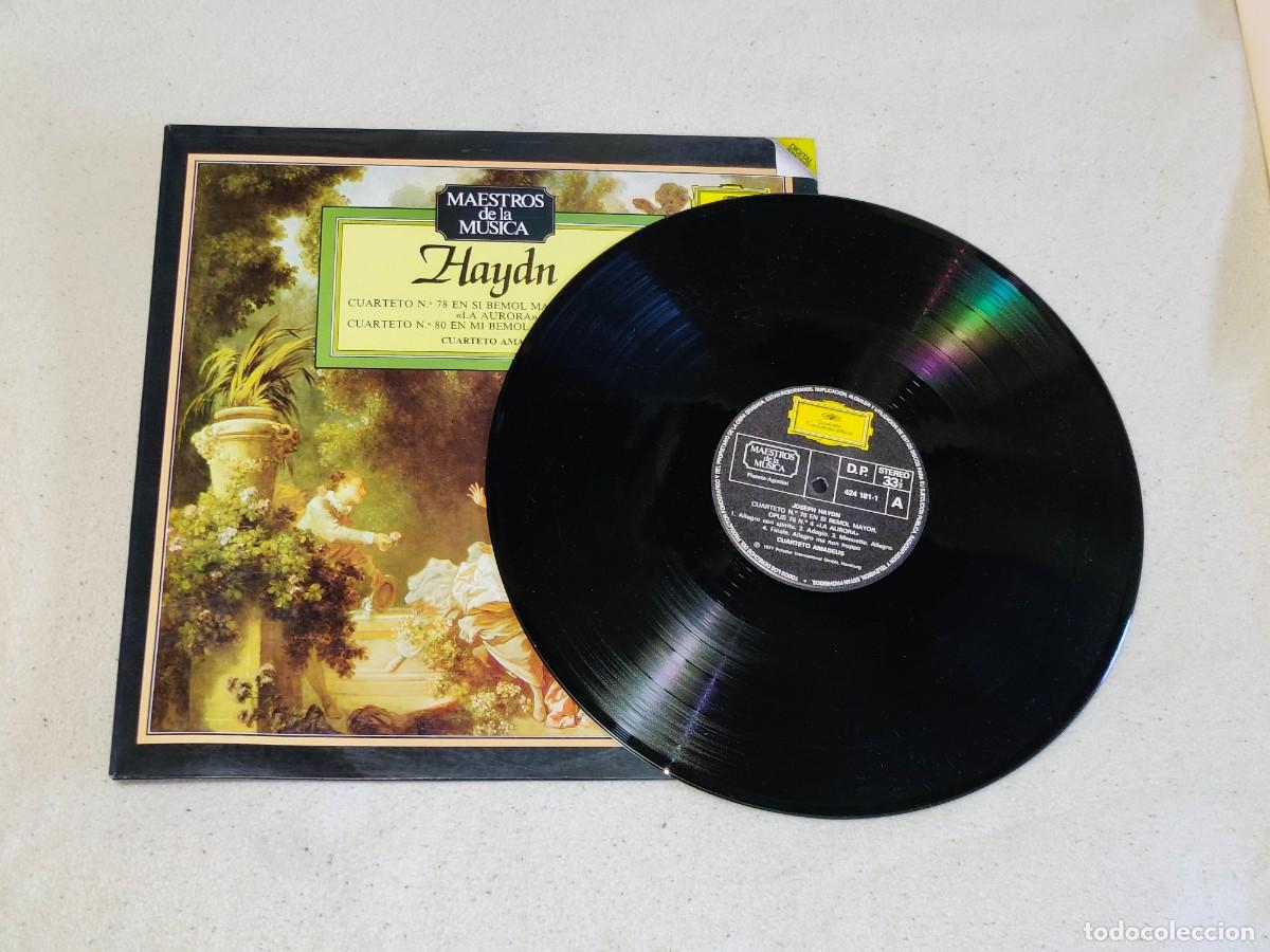 Discos de vinilo: Haydn - Cuarteto N&ordm; 78 y 80 - Foto 3