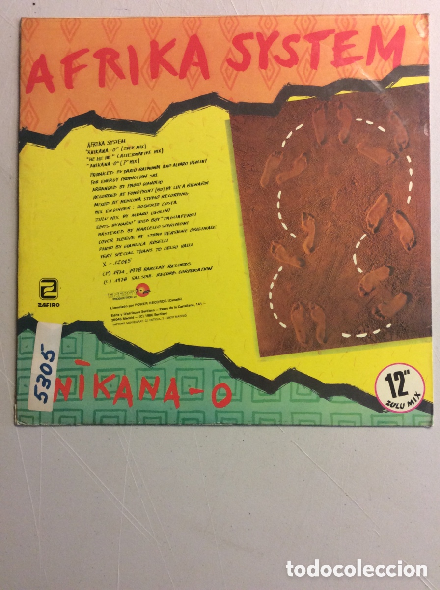 Discos de vinilo: Afrika System. Anikana-o - Foto 2