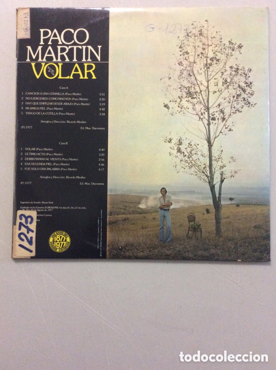 Discos de vinilo: Paco Martin. Volar. - Foto 2