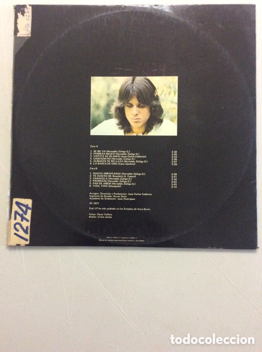 Discos de vinilo: Hernaldo. Cancionero. - Foto 2