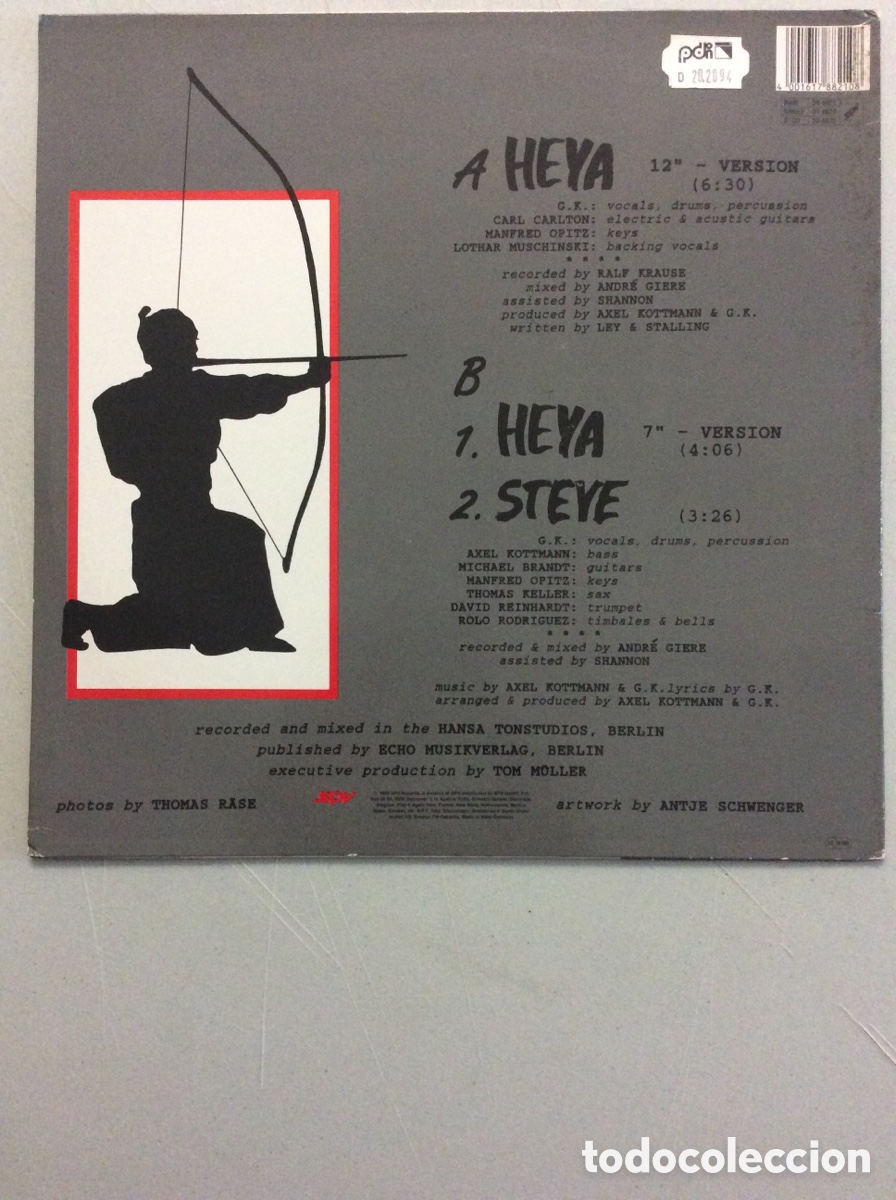 Discos de vinilo: George Kranz. Heya. Steve. - Foto 2