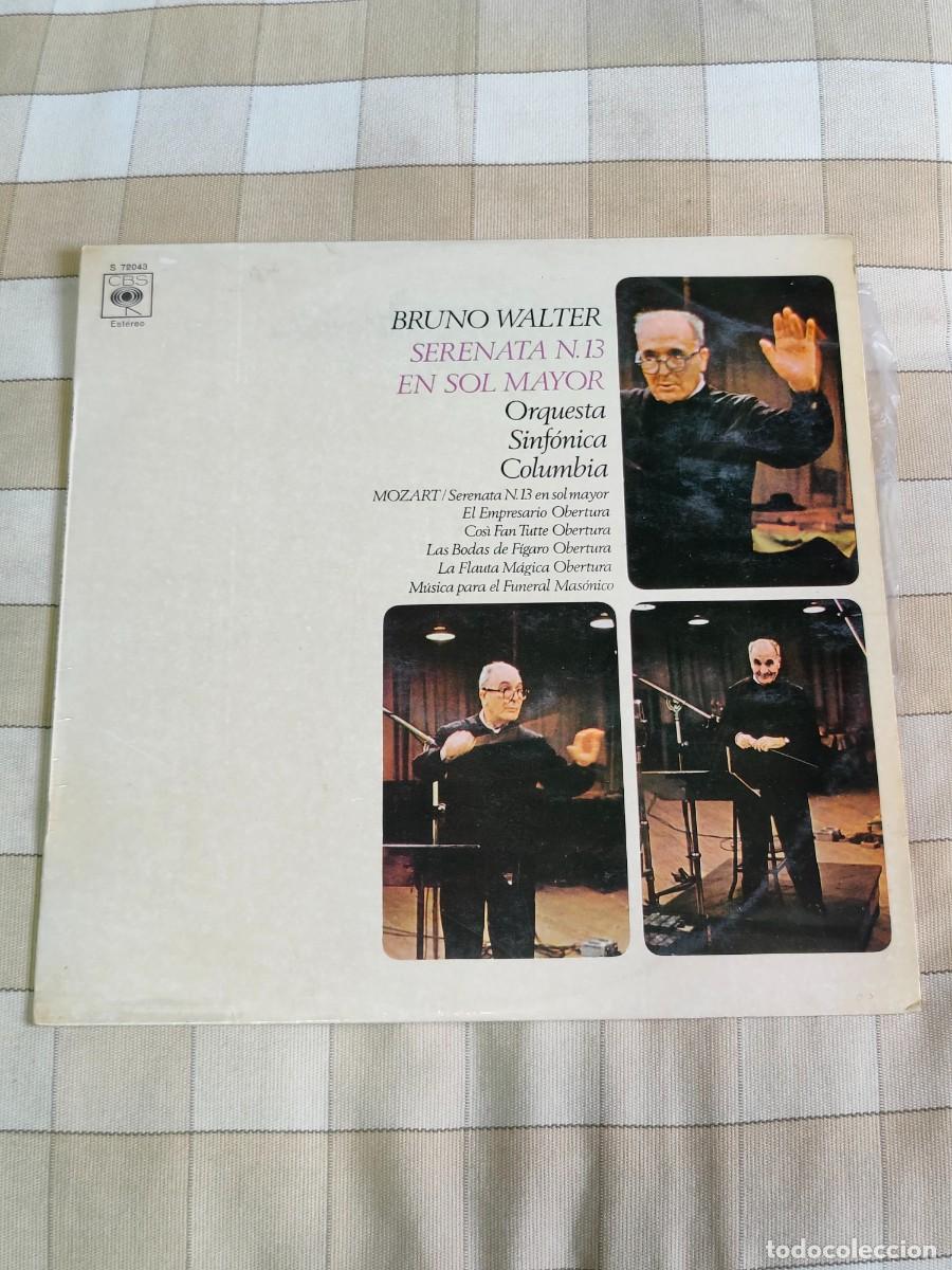 Discos de vinilo: Bruno Walter - Serenata N&ordm;13 en Sol Mayor - Foto 1