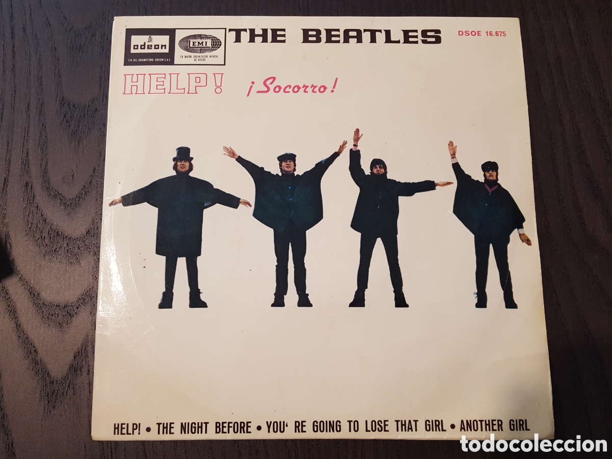 Discos de vinilo: E.P. - Single - The Beatles &ndash; Help! = &iexcl;Socorro! - Odeon &ndash; DSOE 16.675 - Spain - Foto 1