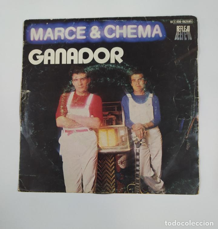 Discos de vinilo: MARCE & CHEMA. GANADOR. SINGLE. TDKDS19B - Foto 1