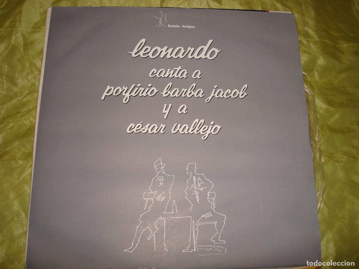 Disques de vinyle: LEONARDO CANTA A PORFIRIO BARBA Y A CESAR VALLEJO. EDC. COLOMBIA, 1985. IMPECABLE
