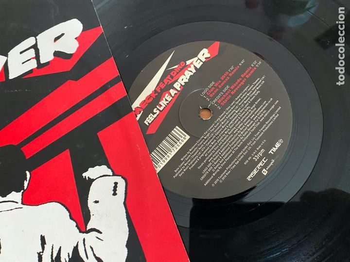 Discos de vinilo: MECK FEAT DINO (FEELS LIKE A PRAYER) MAXI SINGLE (G-9) - Foto 2