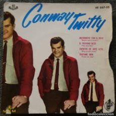 Discos de vinilo: CONWAY TWITTY - EP SPAIN 1961 - HISPAVOX HT-057-35 - VERS CARL PERKINS ELVIS PRESLEY CHUCK BERRY. Lote 388707419