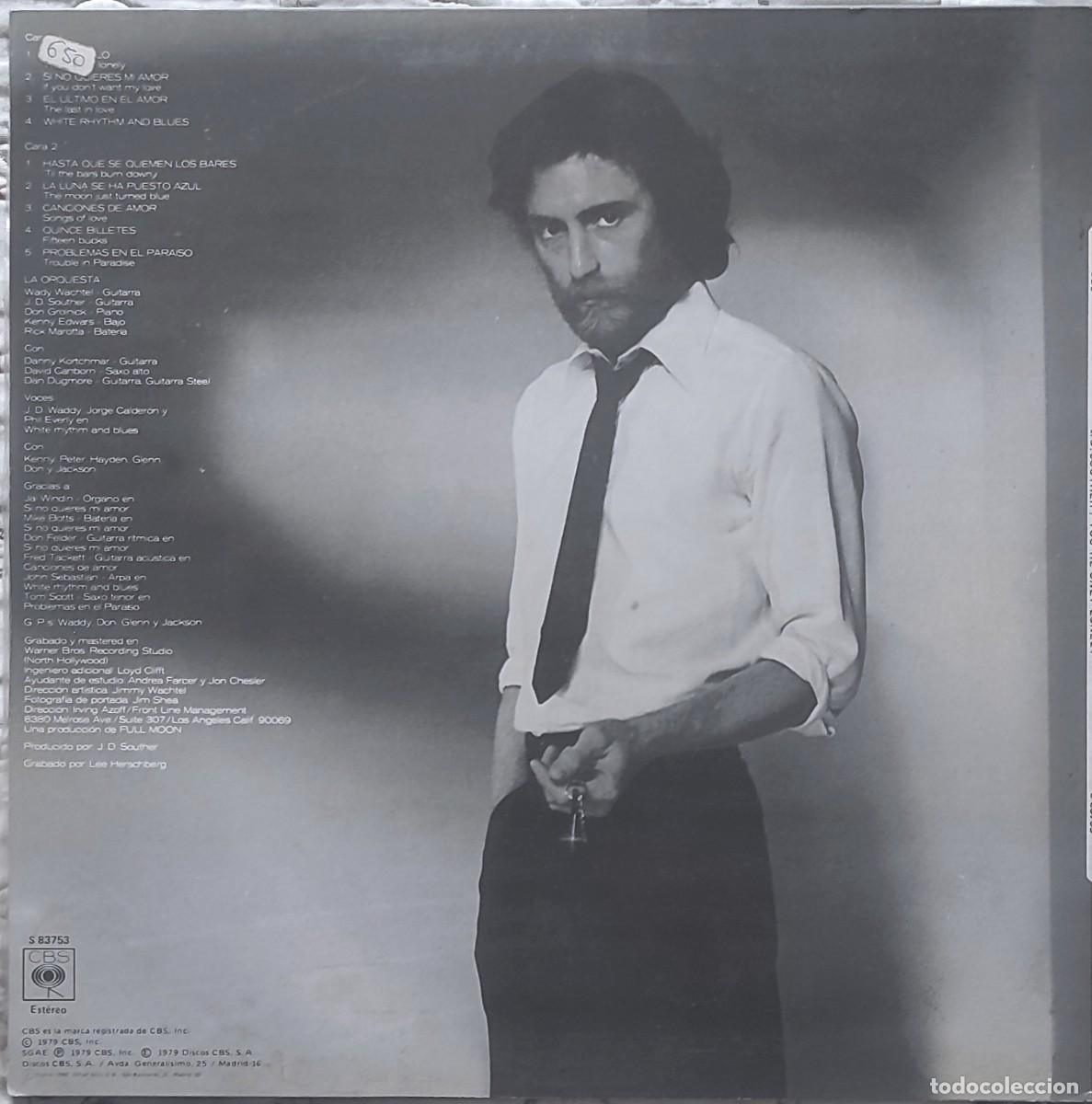 Discos de vinilo: J.D. Souther: Youre Only Lonely - Foto 2
