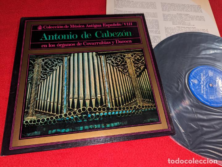 Vinyl records: ANTONIO DE CABEZON organos Covarrubias y Daroca Coleccion musica antigua Vol.VIII LP 1968 SPAIN gate