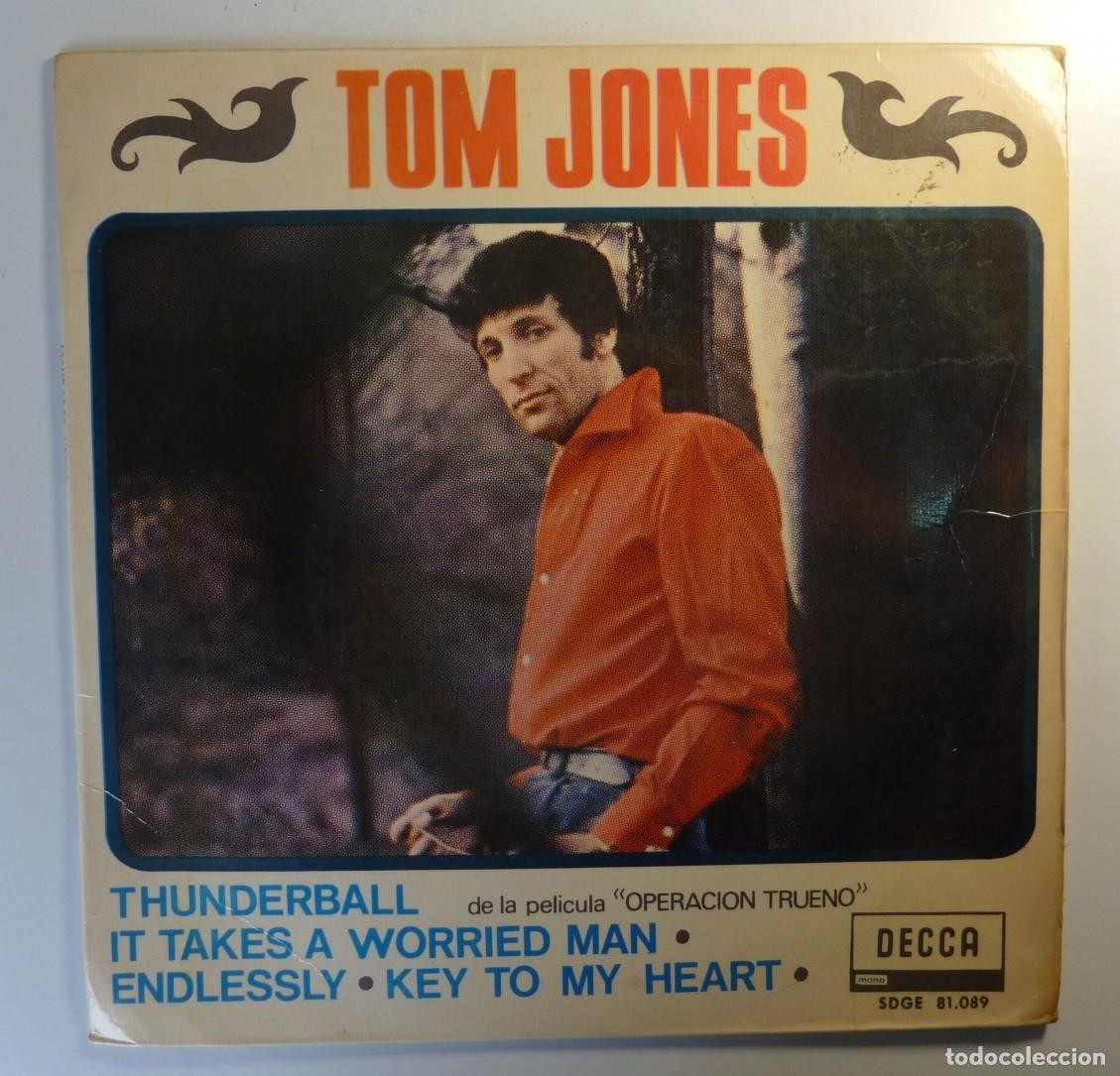 Discos de vinilo: TOM JONES / THUNDERBALL+3 / 1965 / EP - Foto 1