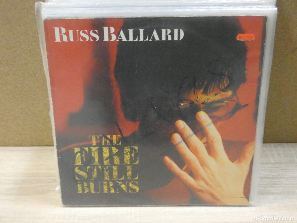 Dischi in vinile: BOXX179 LP TAPA PINTADA DISCO BASTANTE BIEN RUSS BALLARD THE FIRE STILL BURNS