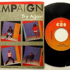 Discos de vinilo: CHAMPAIGN - TRY AGAIN - SINGLE CBS 1983 BPY. Lote 388806164