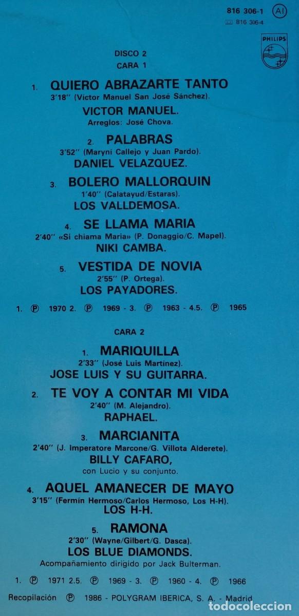 Discos de vinilo: (2LPS) Serie Corazon, Philips 816 306-1 - Foto 4