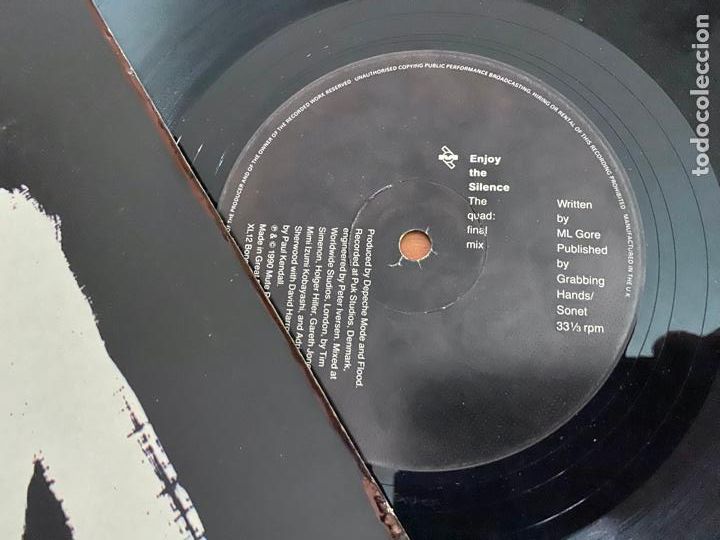 Discos de vinilo: DEPECHE MODE (ENJOY THE SILENCE) MAXI SINGLE (G-9) - Foto 2