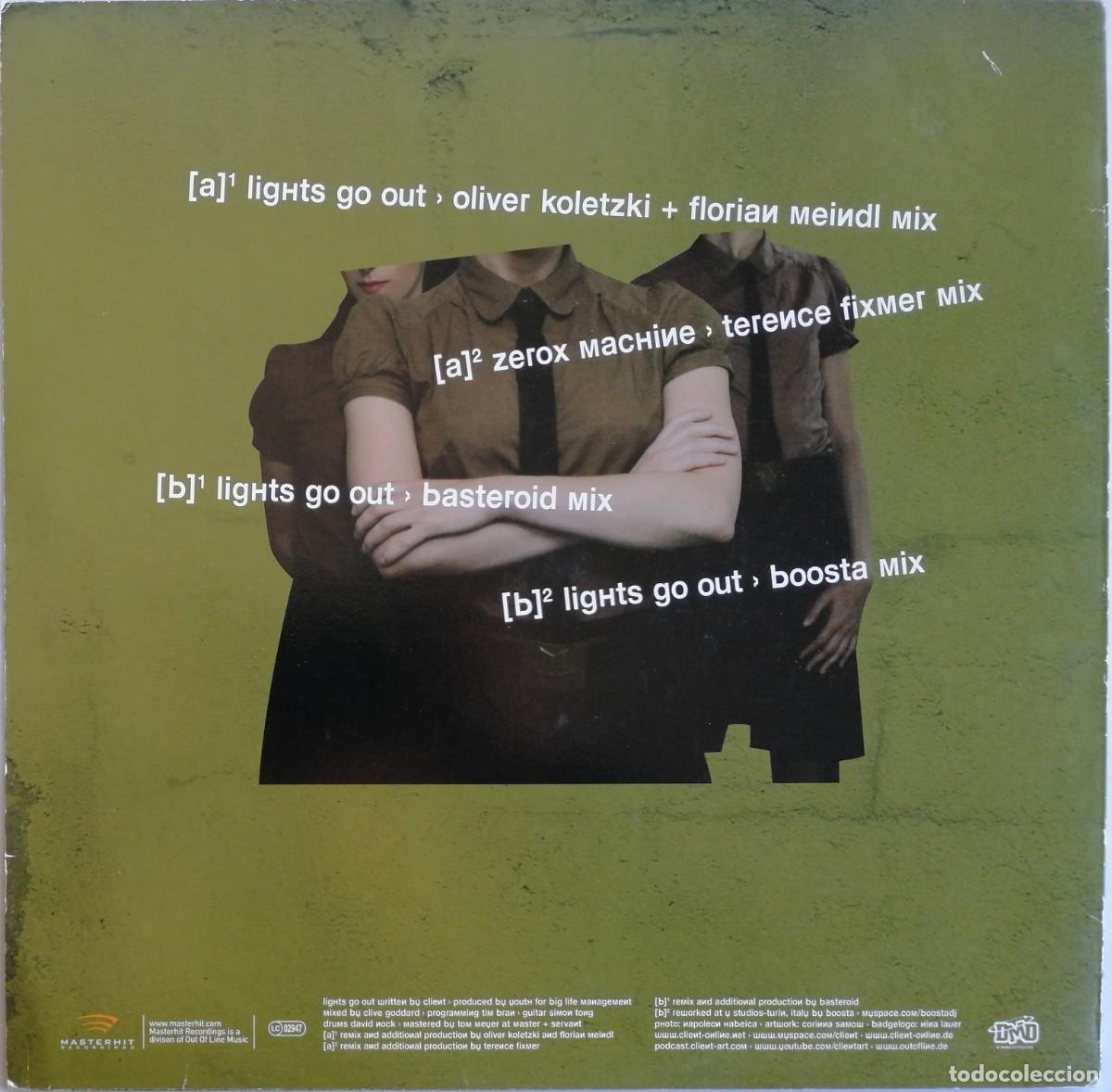 Discos de vinilo: Client, Lights Go Out, Masterhit Recordings HIT 006 - Foto 2