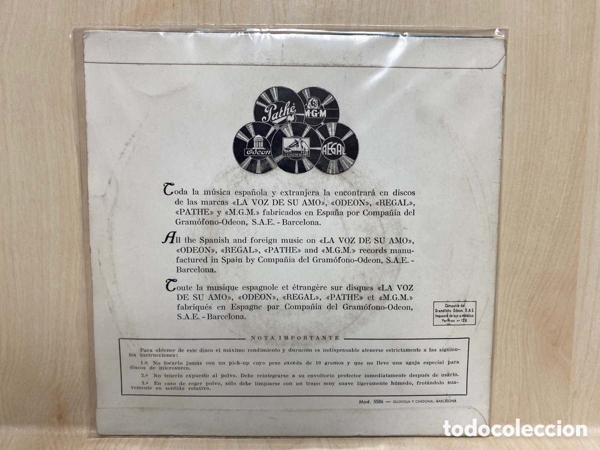 Discos de vinilo: Edith Piaf - Cantame (7&rdquo;, EP) - Foto 2