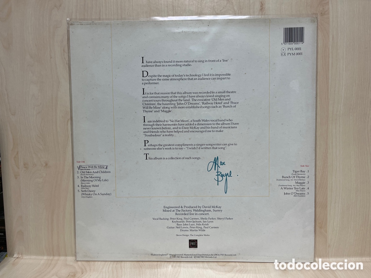 Discos de vinilo: Max Boyce - Troubadour (LP, Album) - Foto 2