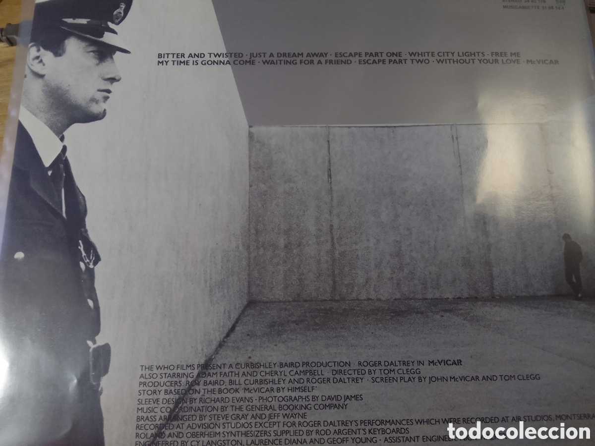Discos de vinilo: ROGER DALTREY BSO DE MC VICAR VOCAL DE THE WHO - Foto 2