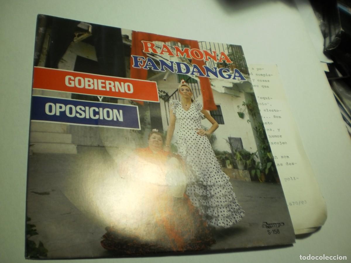 Vinyl records: single ramona fandanga. gobierno y oposici&oacute;n. qu&eacute; jo&iacute;o. olympo 1983 spain con inserto (seminuevo)