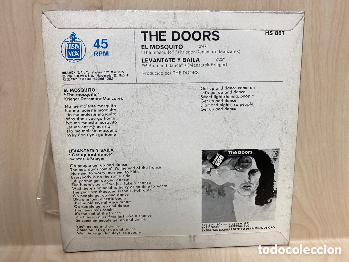 Discos de vinilo: The Doors - El Mosquito (7&rdquo;, Single) - Foto 2