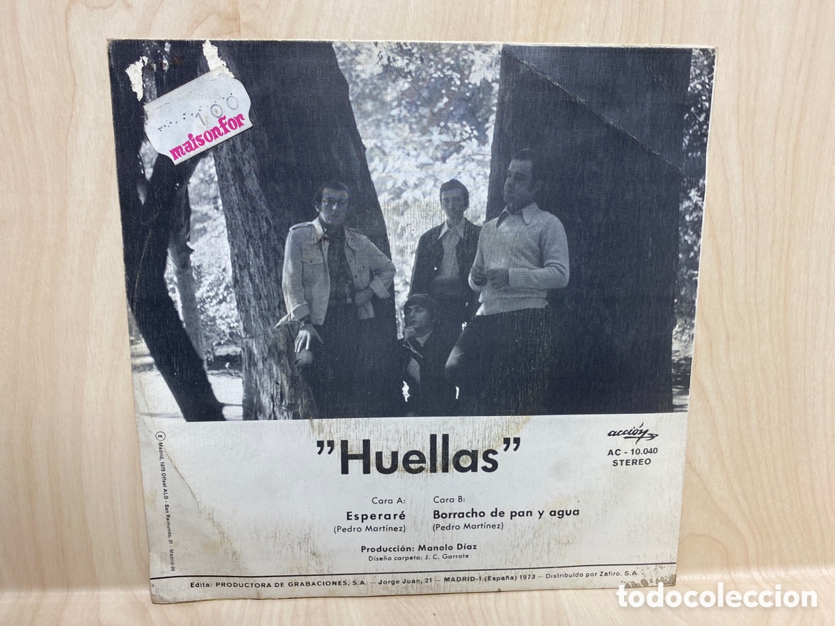 Discos de vinilo: Huellas - Esperar&eacute; (7&rdquo;, Single) - Foto 2