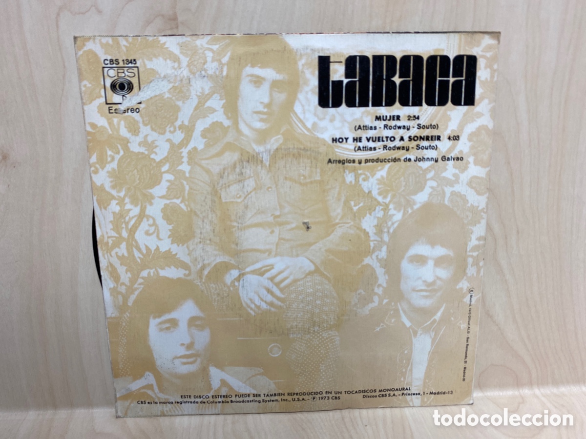 Discos de vinilo: Tabaca - Mujer (7&rdquo;, Single) - Foto 2