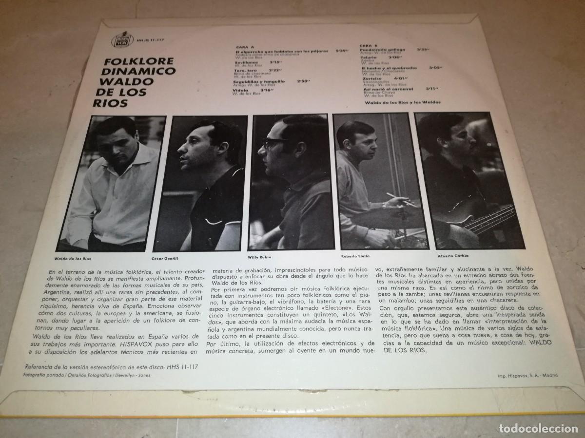 Discos de vinilo: WALDO DE LOS RIOS-FOLKLORE DINAMICO-ORIGINAL 1967 - Foto 2