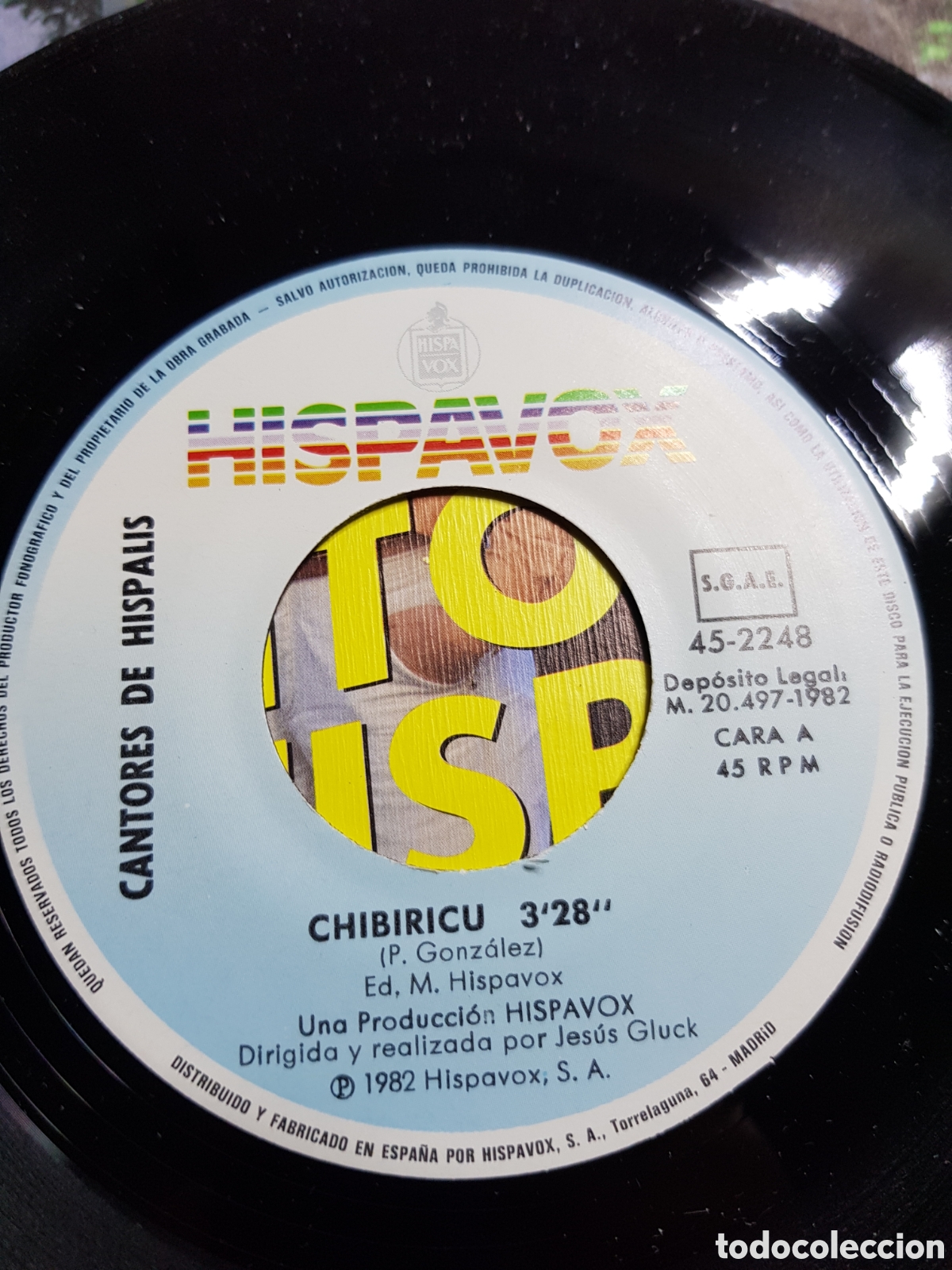 Discos de vinilo: Single 7&rdquo; Cantores de hispalis 1982 Chibiricu - Foto 3