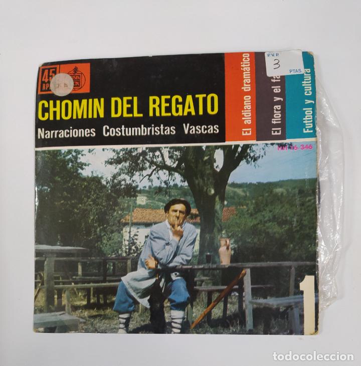 Discos de vinilo: Chomin Txomin Del Regato. Narraciones Costumbristas Vascas. EP. TDKS8