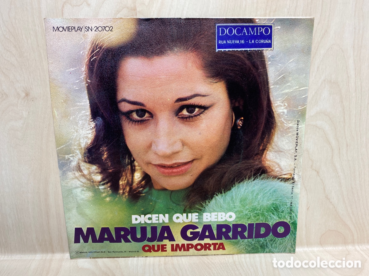 Discos de vinilo: Maruja Garrido - Dicen Que Bebo (7&rdquo;, Single) - Foto 2