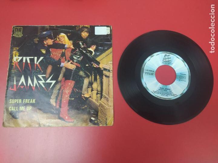 Discos de vinilo: SINGLE DISCO VINILO RICK JAMES SUPER FREAK +1 - Foto 1